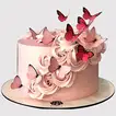 Exquisite Chocolate Fondant Butterfly Cake