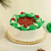Season's Greetings Flower n Vanilla Cake Combo