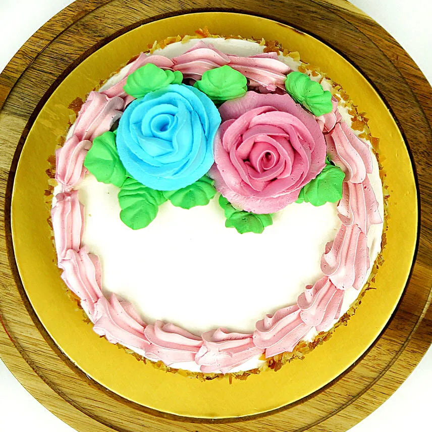 Cheese Minicake With Money Plant