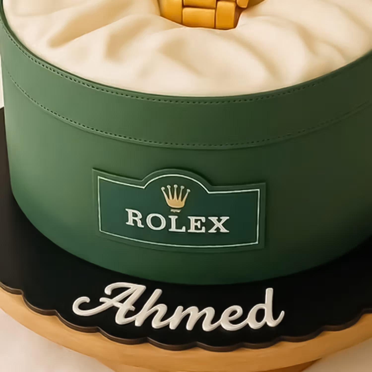 Rolex Watch Name Customized Cake - Chocolate