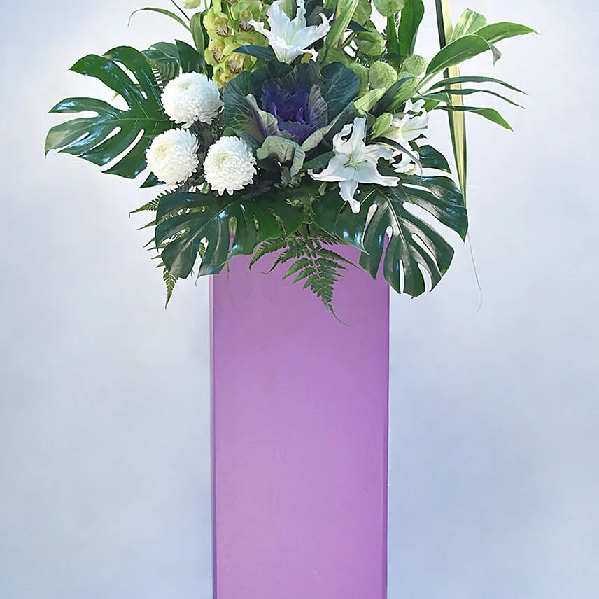 Refreshing Mixed Flowers Stand
