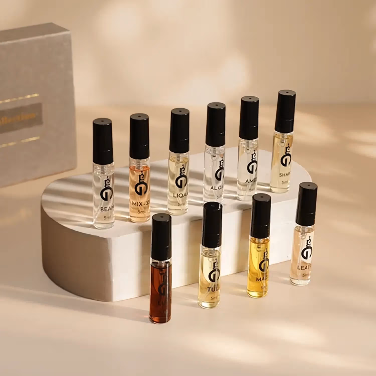 مجموعة عطور الغوالي للجنسين - 10 روائع بعبوات 5 مل