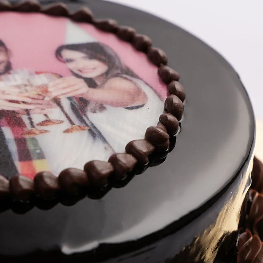 Chocolate Truffle Birthday Special Photo Cake Half Kg