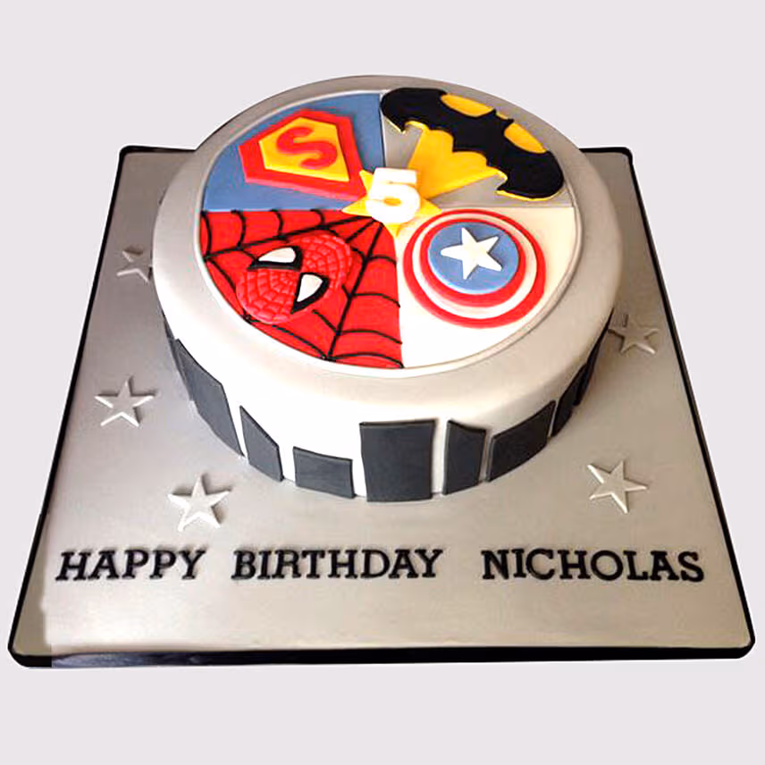 Avengers Fondant Cake