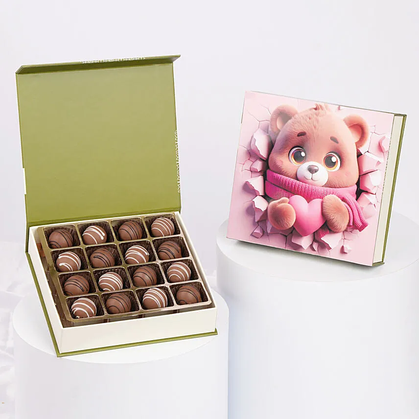 Valentines Chocolates & Flower Bag