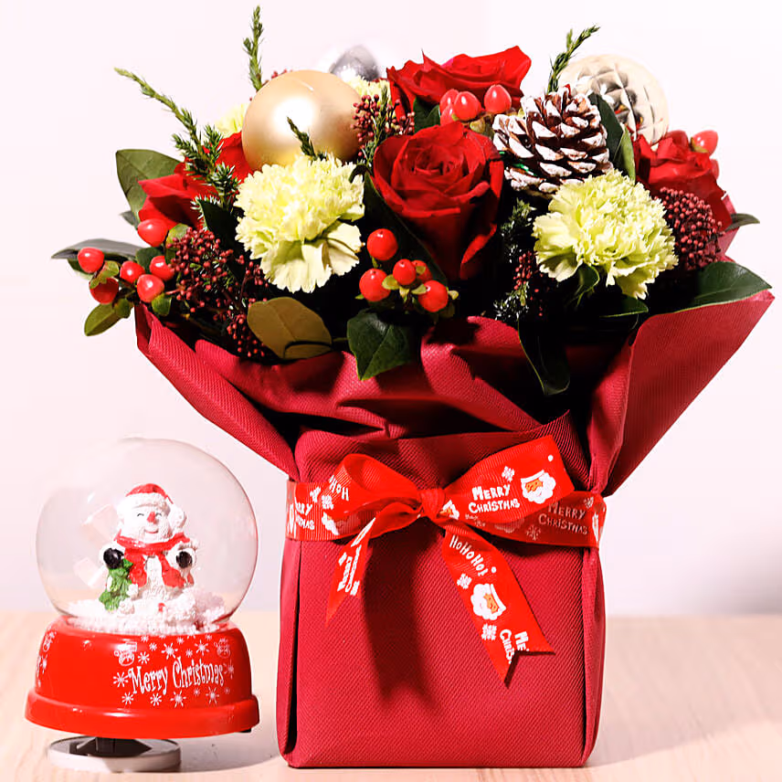 Musical Snowman And Flower Vase
