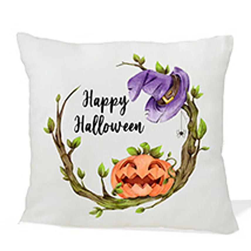 Happy Halloween Printed Cushion