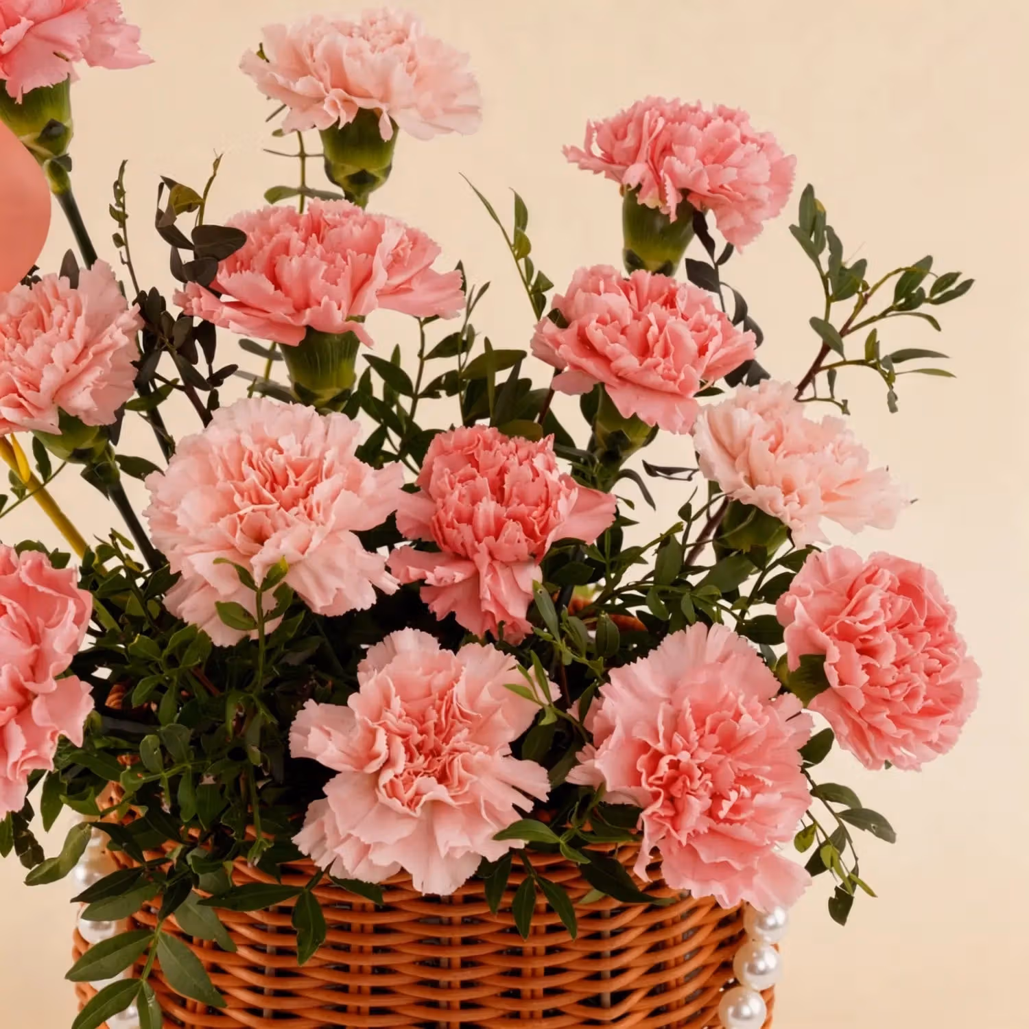 Charming Pink Blossom Basket
