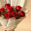 Elegant Valentine's Day 9 Red Roses - Bouquet
