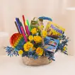Roses n Fun Back-to-School Treats Basket 