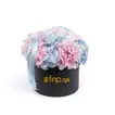 Elegant Hydrangea Bouquet in Luxurious Black Box