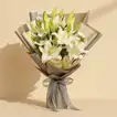 Exquisite White Lilies Bouquet – A Touch of Elegance