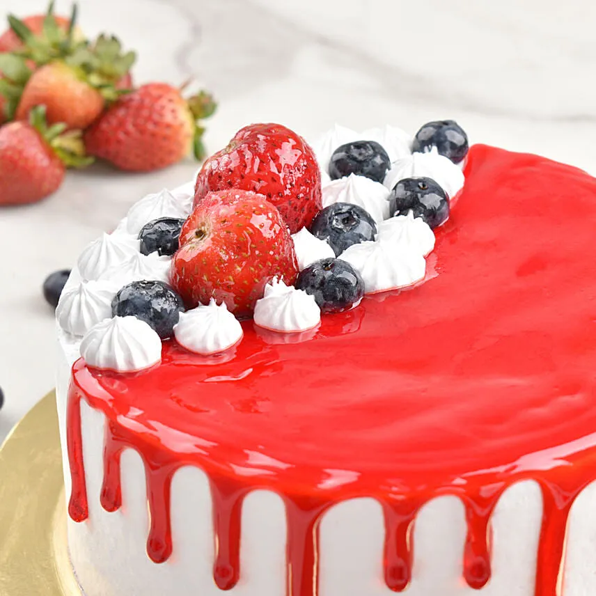 Red Velvet & Cheese Cream Ice Cream Cake 12 Portion