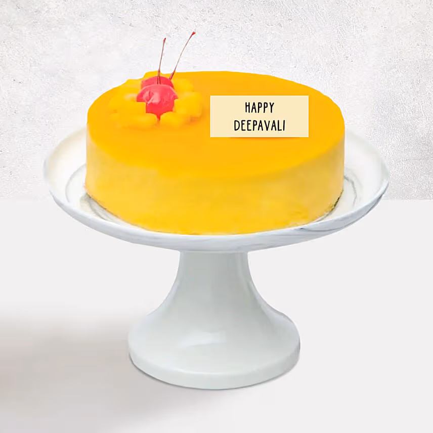 Tangy Mango Mousse Cake for Deepavali