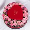 Exquisite Pink Rose and Godiva Chocolate Gift Set