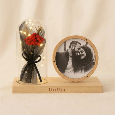 Lovely Rose Dome n Photo Frame