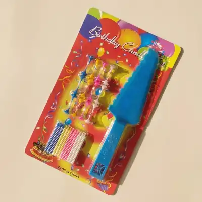 Birthday Candles with Plastic Knife