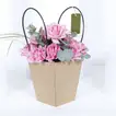 Exquisite Pink Rose Bouquet with Eucalyptus and China Grass