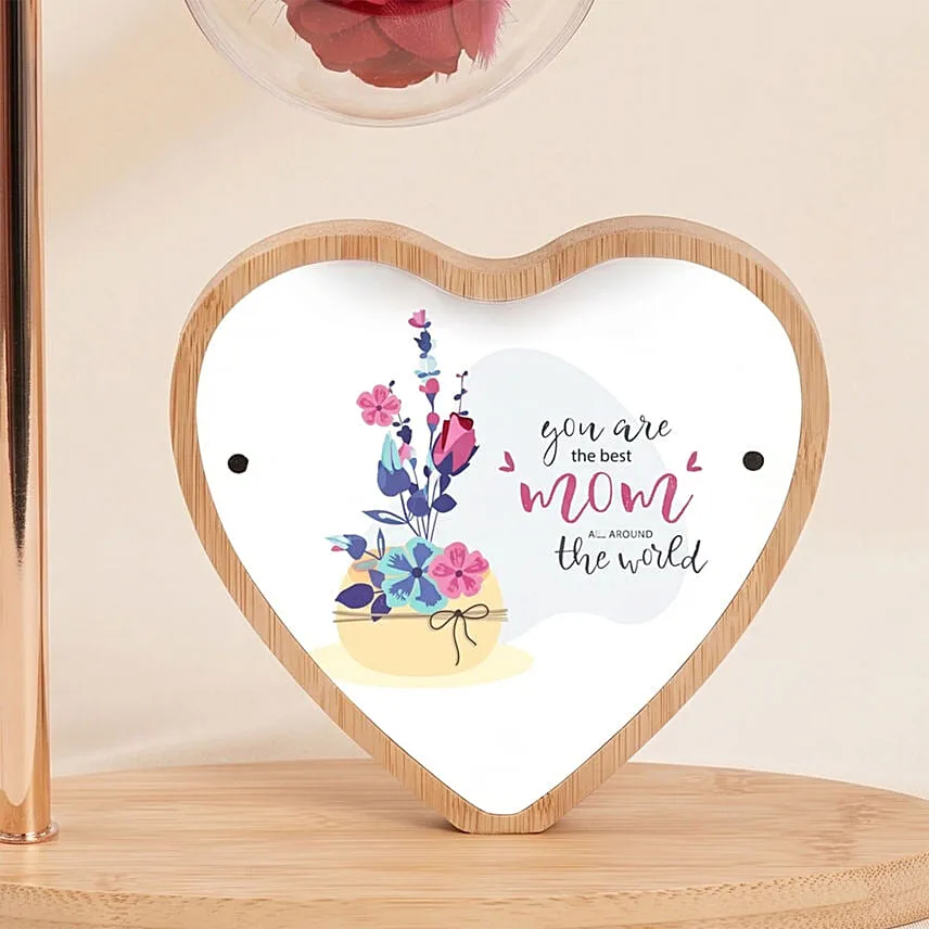 Best Mom in World Flower Lamp