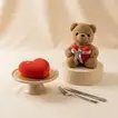 قلب أحمر مفعم بالحب - كيك