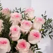 Elegant Valentine's Day Arrangement with 15 Light Pink Roses