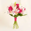 Pink Lily n Rose Blush Flower Bouquet