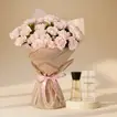 Exquisite Pink Carnations & Burberry London Perfume Gift Set