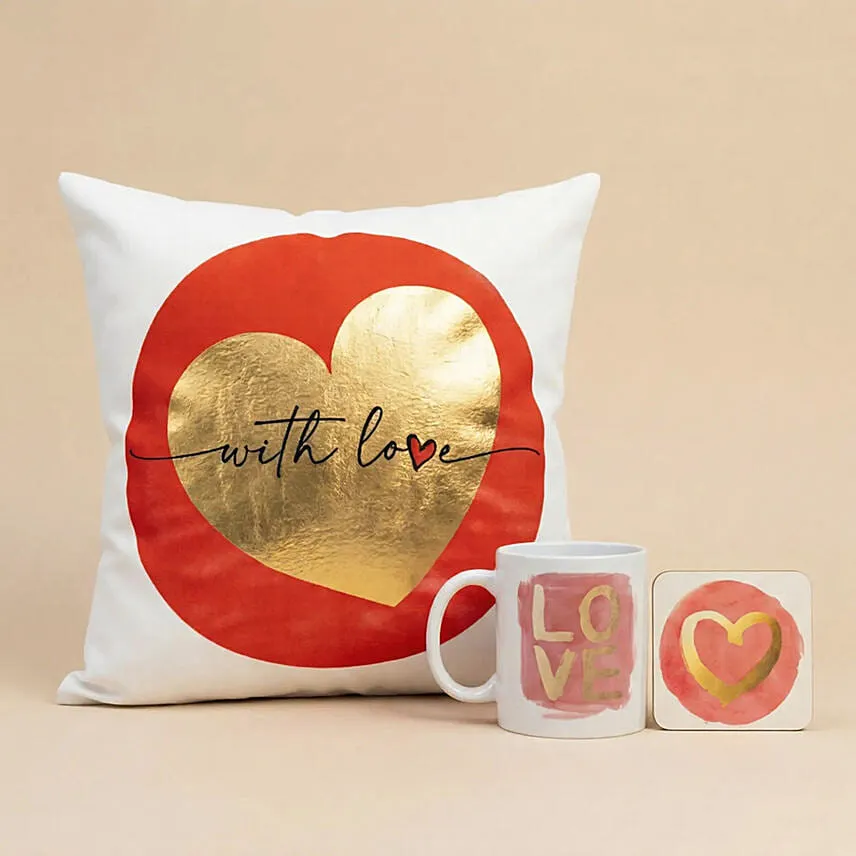 With Love Heart Gift Set