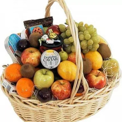 Deluxe Fruit and Gourmet Basket