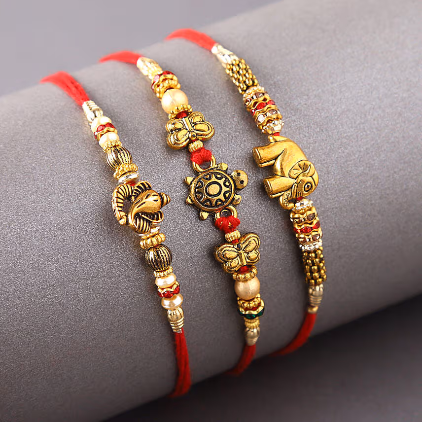 Sneh Feng Shui Rakhi Set With Soan Papdi & Cashews