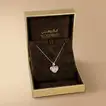 Omnia Heart Lumière Necklace in 18K Rose Gold with Diamond Accent