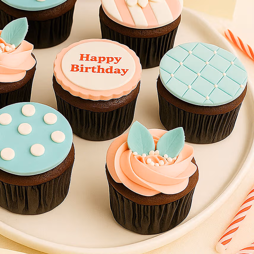 Birthday Decorated Cupcakes