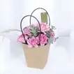 Exquisite Pink Rose Bouquet with Eucalyptus and China Grass