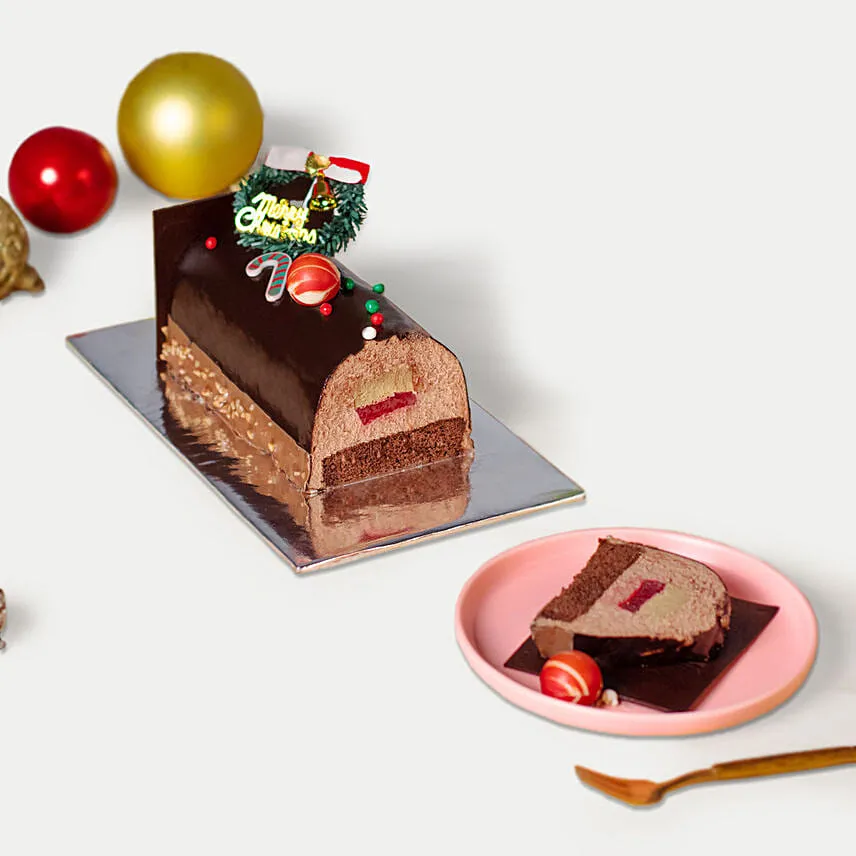 Xmas Milky Raspberry Earl Grey Choc Cake 650G