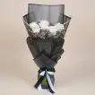 Elegant Hand Bouquet of 6 White Roses
