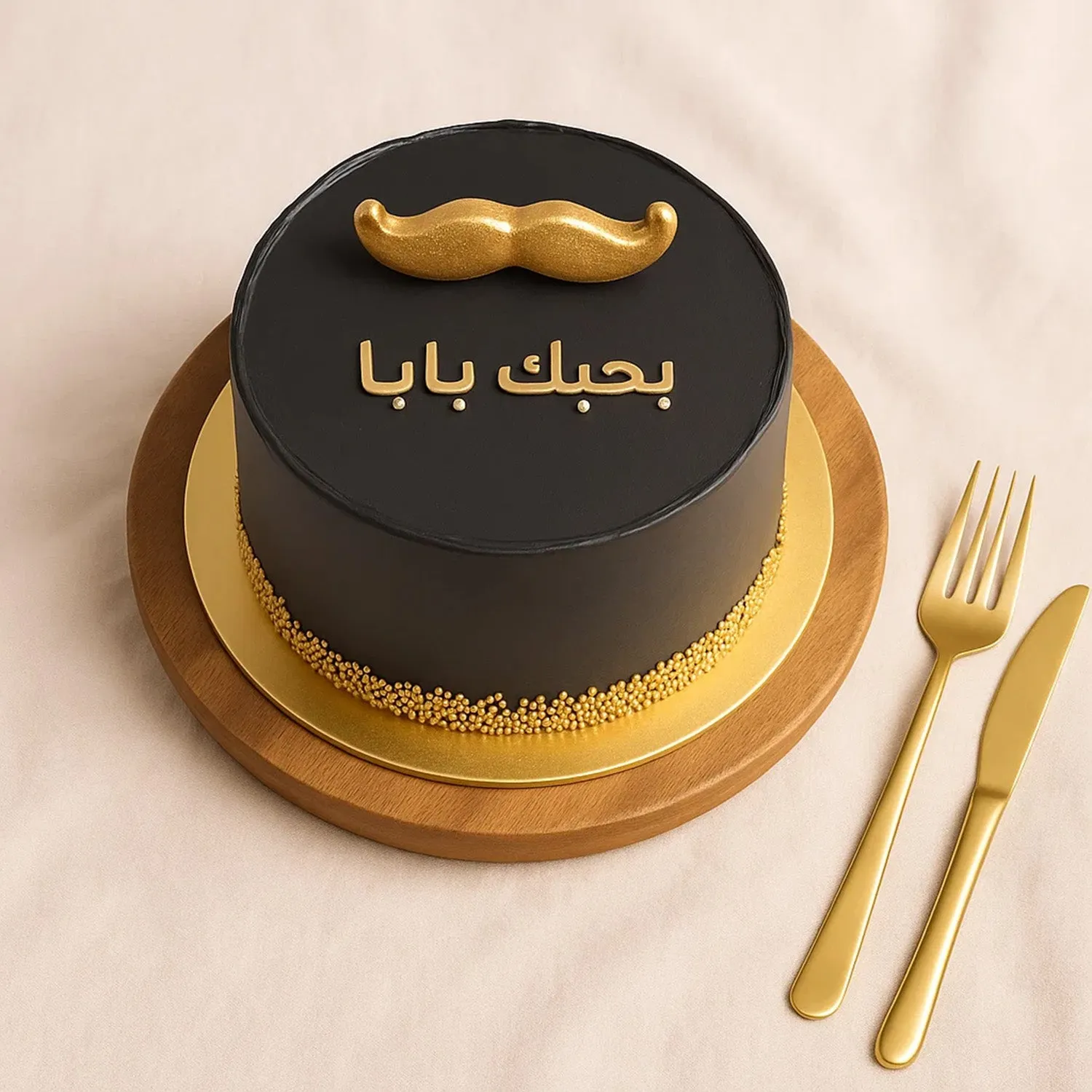 كيك فوندان الشوكولاته لعيد الاب
