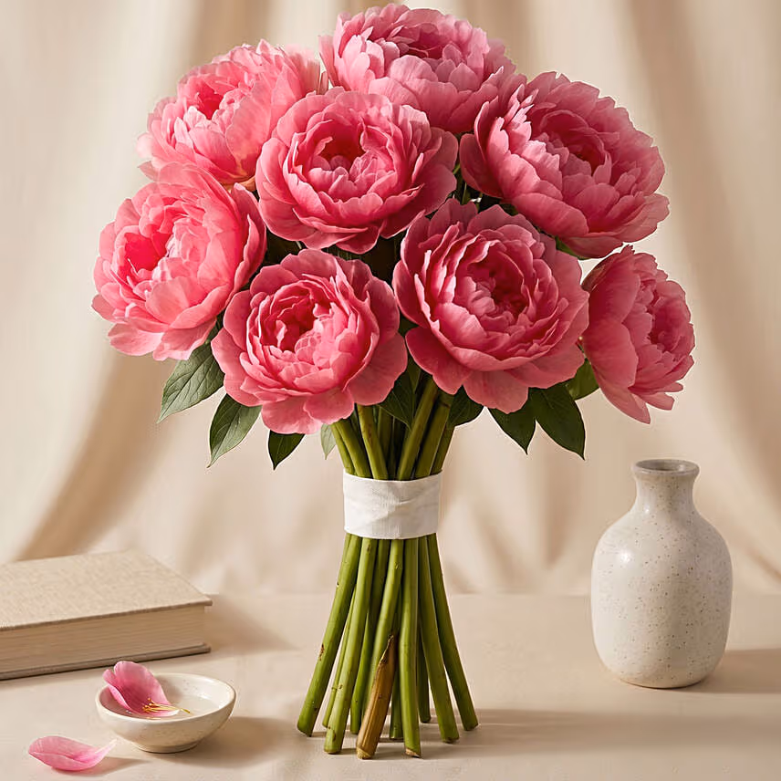 Hand Tied Peonies