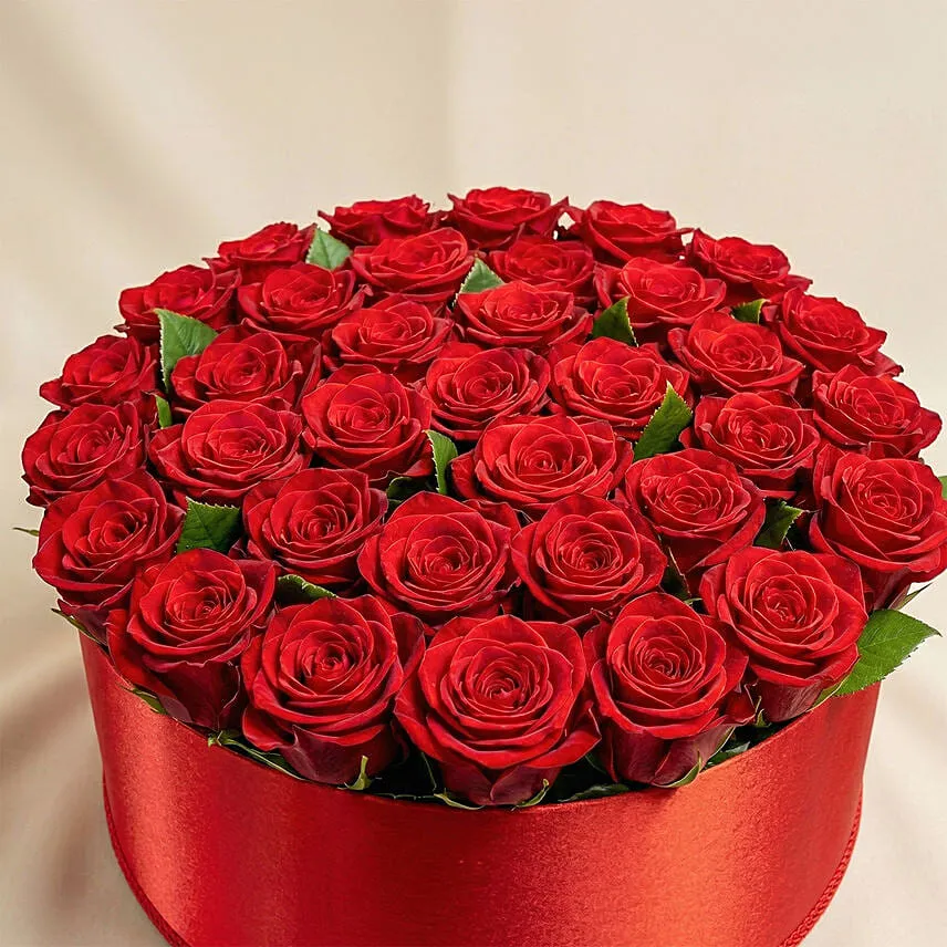 Valentine's Day Red Rose Box