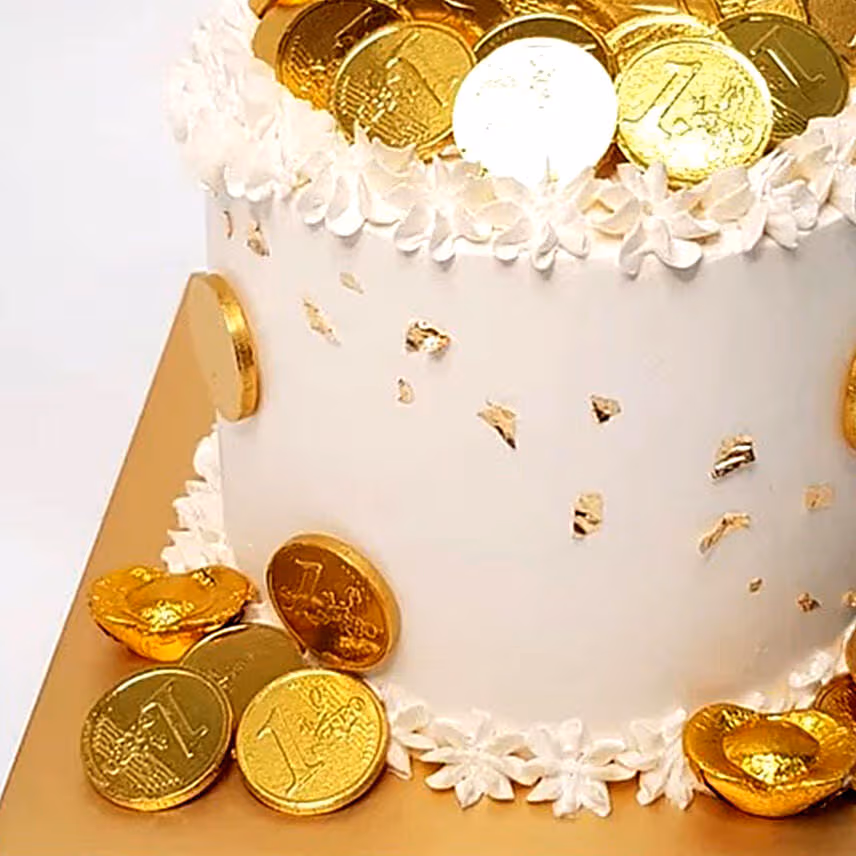 Happy Bday Money Pulling Cake