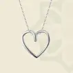 Elegant Valentine Love Gift Set: Roses & Heart Necklace