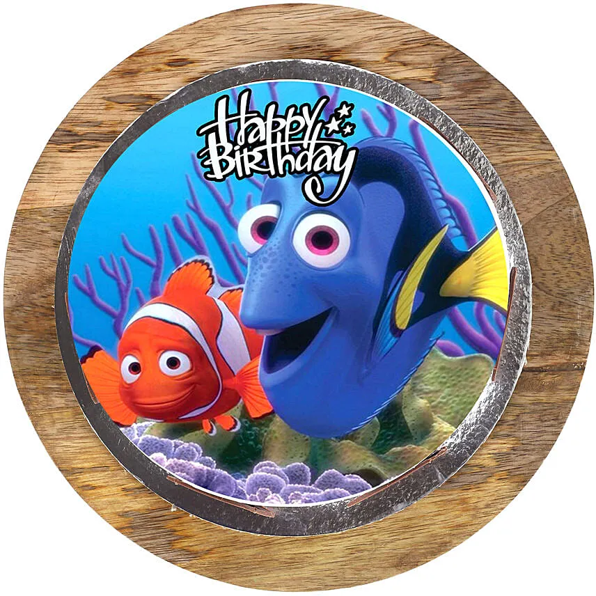 Finding Nemo Blackforest Cake 1 Kg Eggless