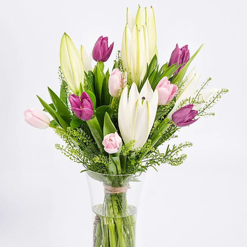 Medley Of Lilies and Tulips