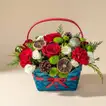 Festive Christmas Cheer Bloom Basket