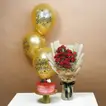 Crimson Heartfelt Roses with Sweet Surprise Birthday Set