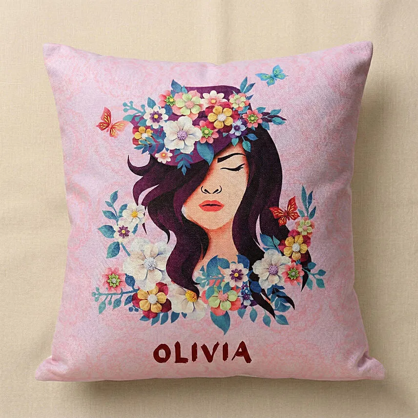 Beautiful You Personalised Name Cushion