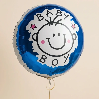 Charming Baby Boy Foil Balloon - Perfect for Celebrations