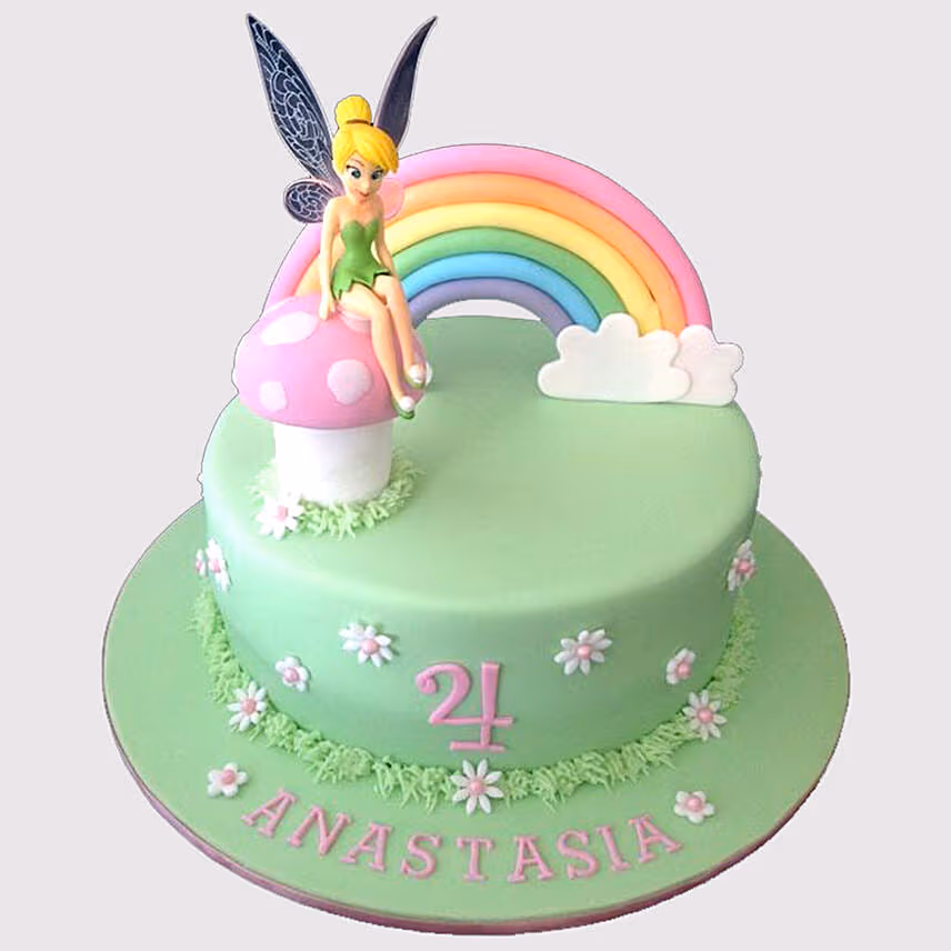Tinker Bell Fondant Truffle Cake