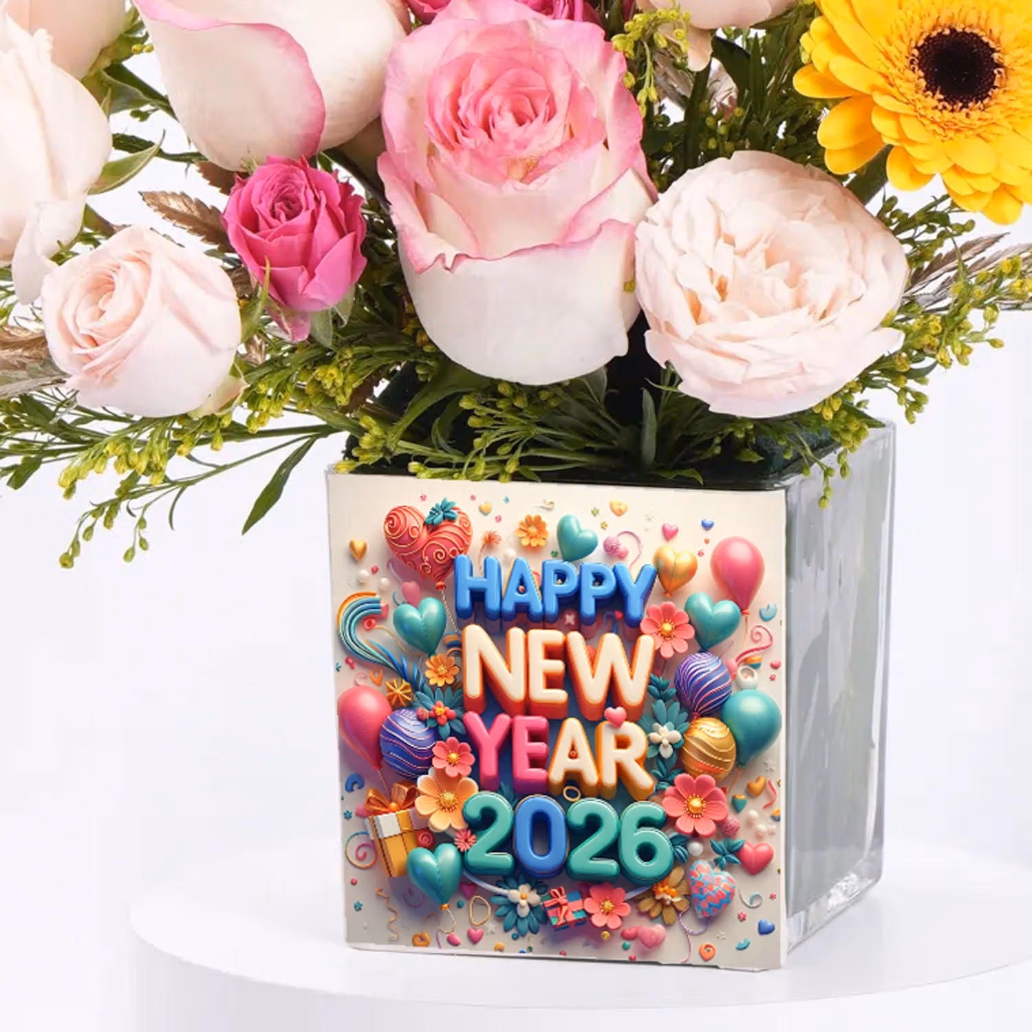 Celebrate New Year 2026 with a Vibrant Flower Vase
