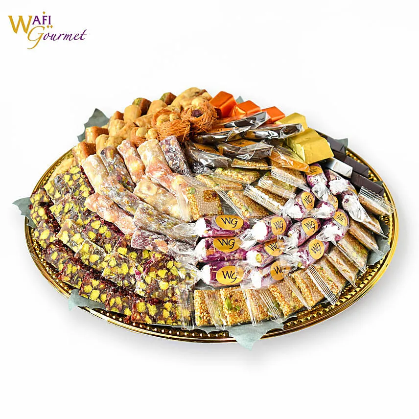 Sweets and Chocolates in a Tray By Wafi