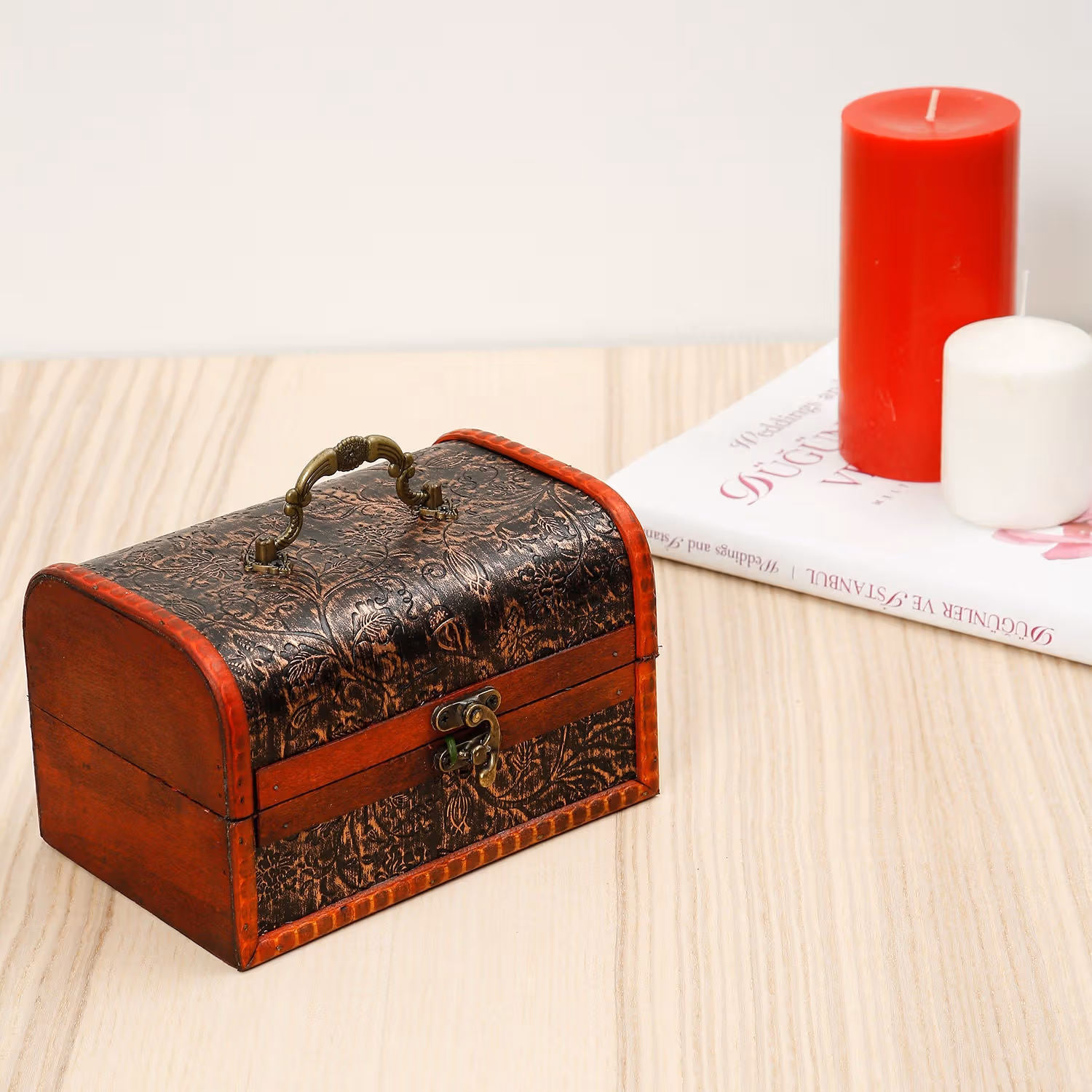 Passionate Red Roses and Chocolates Box